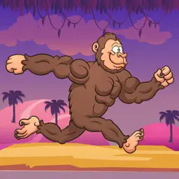 跑步游戏 ： 猴子大猩猩 跑 跳 游戏 冒险 - 自由