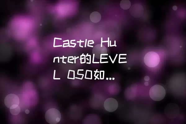 Castle Hunter的LEVEL 050如何顺利通关